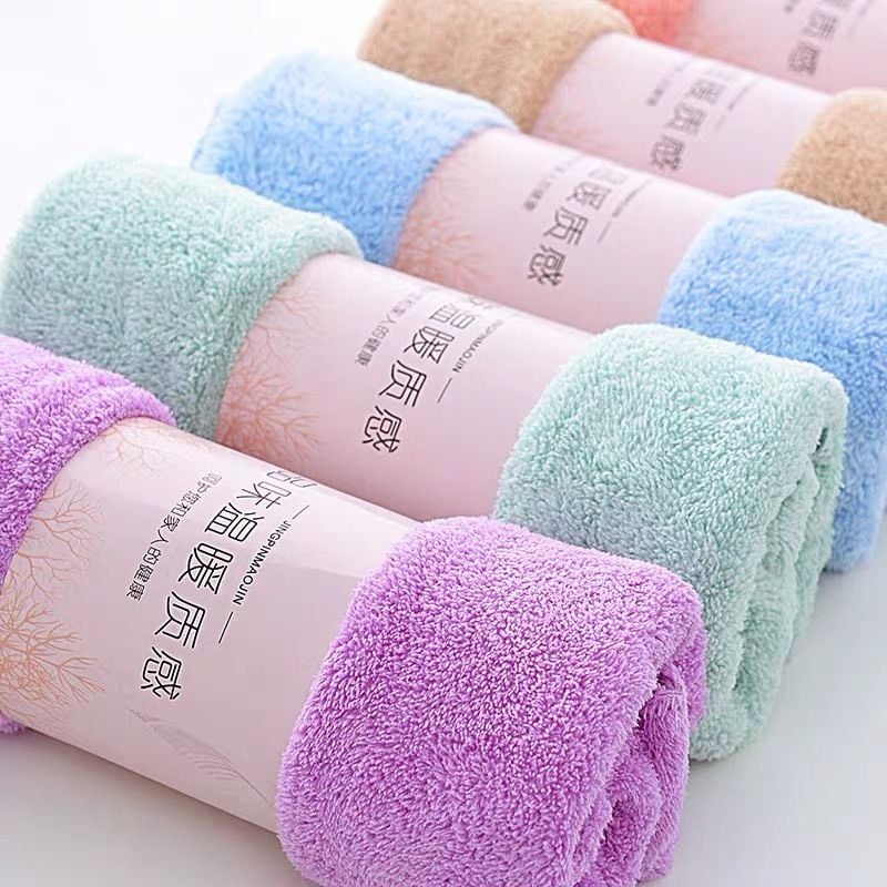  KHĂN MẶT Lông Cừu Khăn Lau Mặt Khăn Tắm Hàn Quốc 30 x 50cm Sợi Cotton Siêu Mềm 