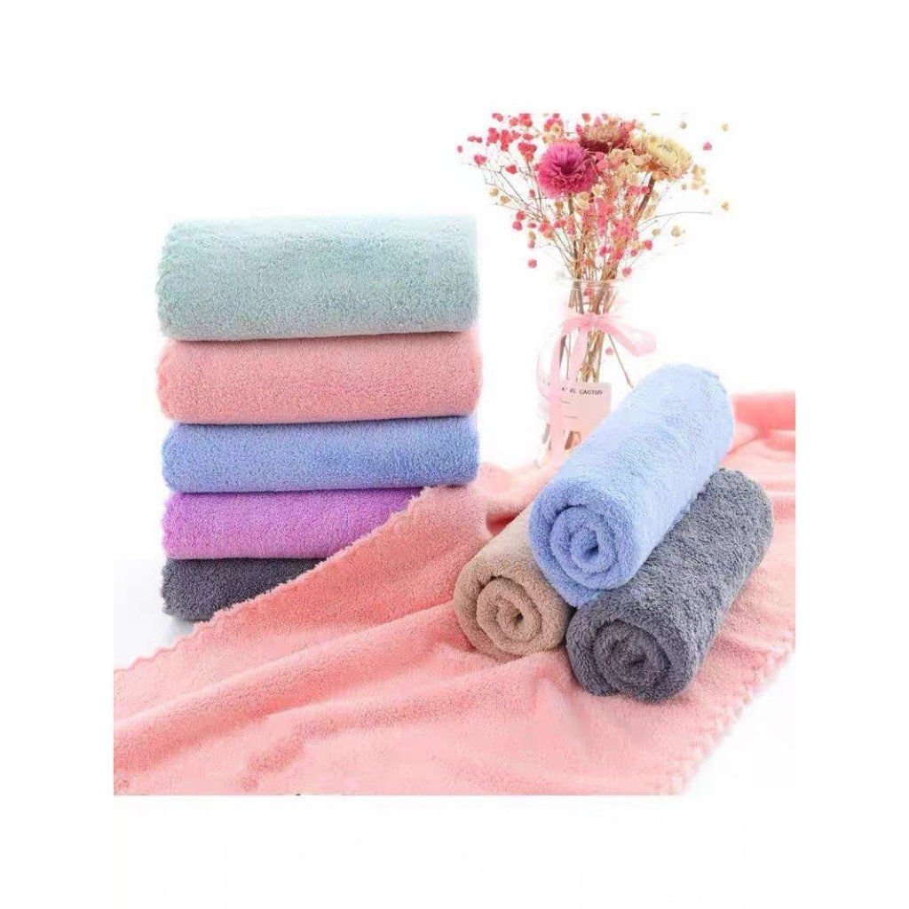  KHĂN MẶT Lông Cừu Khăn Lau Mặt Khăn Tắm Hàn Quốc 30 x 50cm Sợi Cotton Siêu Mềm 