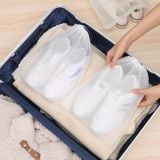  TÚI RÚT TRẮNG Đựng Giày Dép Bảo Quản Giày Dép Khỏi Bụi Bẩn Túi Bảo Quản Giày Miệng Dây Rút Vải Không Dệt 