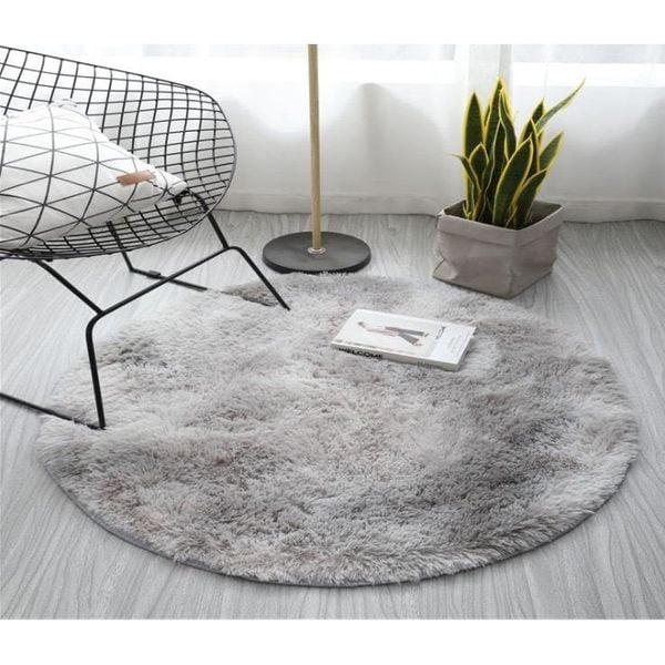  Thảm tròn trải sàn 1m - xám nhạt 