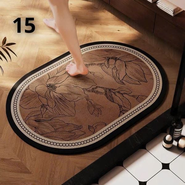  Thảm phòng tắm silicon siêu thấm hút nước 15 