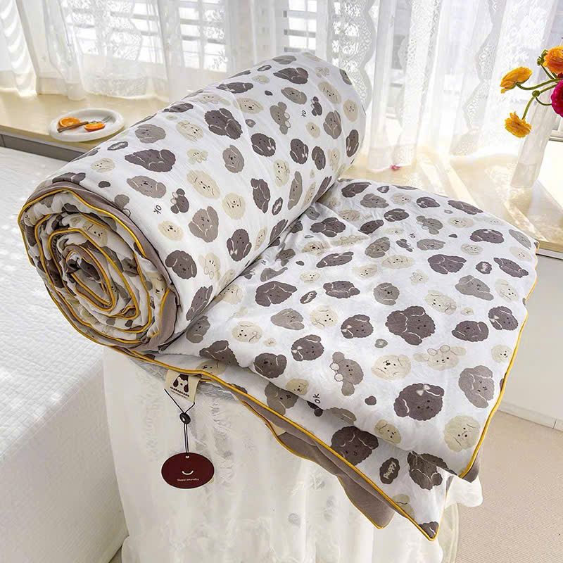  CHĂN LẺ Chăn Hè Cotton Đũi Hàn Quốc Cực Mềm Mịn, Chăn Sơ Đậu Nành Nhập Khẩu, Mền Lẻ, Chăn Bông CL14 