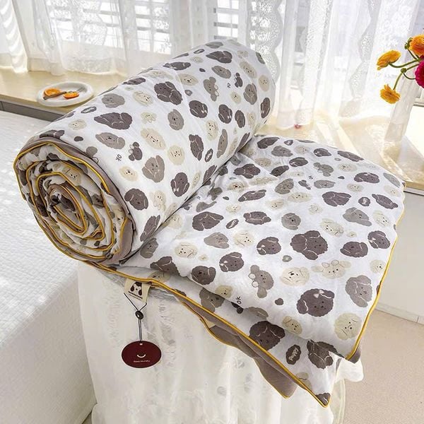  CHĂN LẺ Chăn Hè Cotton Đũi Hàn Quốc Cực Mềm Mịn, Chăn Sơ Đậu Nành Nhập Khẩu, Mền Lẻ, Chăn Bông CL14 
