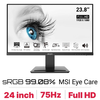 MÀN HÌNH MSI PRO MP243X (23.8 INCH/FHD/IPS/100HZ/1MS/LOA)