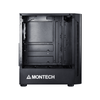 CASE MONTECH X1 BLACK (Tặng Kèm 4 Fan)