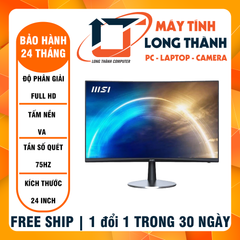 Màn Hình Cong MSI PRO MP242C 75Hz (23.6 inch, 1920 x 1080, 75Hz, Curved 1500R, VA, 5ms)