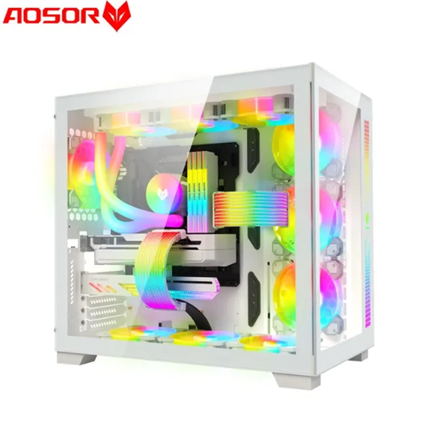 Vỏ Case Coolmoon Aosor Moon Place Pro (Mid Tower/Màu Trắng) NO FAN