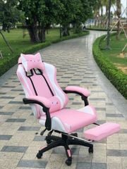 GHẾ GAMING CHÂN XOAY PLAYER HỒNG