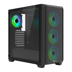 Vỏ Case JETEK CSGO2 - Z7 Black (Mid Tower/ Màu Đen - kèm 3 fan)