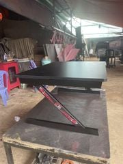 BÀN BỆT MẶT GỖ ĐEN GẤP GỌN (60x80x38)