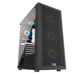CASE MAGIC LUXURY i FULL TOWER BLACK SẴN 4FAN (E-ATX)