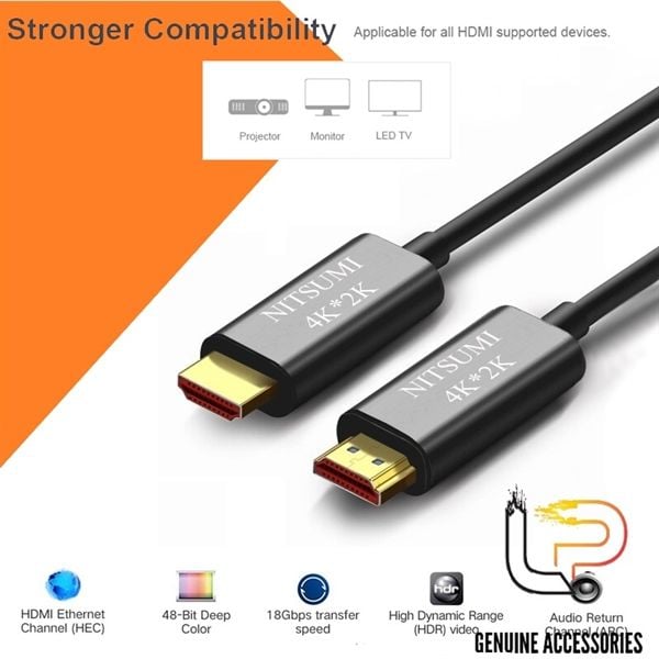 DÂY HDMI 4K NITSUMI 5M – Máy Tính Long Thành - Chuyên mua bán, sửa chữa ...