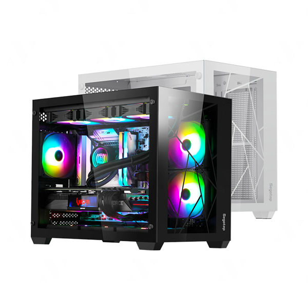 Vỏ Case Segotep LUMI II BLACK TYPE-C (MATX/Mid Tower/Màu Đen)
