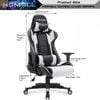 GHẾ GAMING Chân Xoay SRACER WHITE