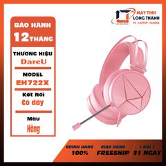 Tai nghe DareU EH722X 7.1 Pink NEW