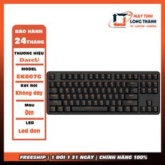 BÀN PHÍM CƠ KHÔNG DÂY DAREU EK807G ĐEN (USB)