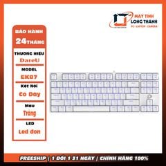 BÀN PHÍM CƠ DAREU EK87 WHITE -RED SWITCH