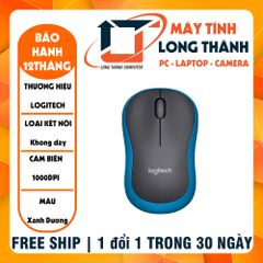 CHUỘT LOGITECH M185 WIRELESS/OPTICAL/AA/XANH DƯƠNG (BLUE)/NB