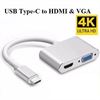 Cáp Chuyển Type-C Ra HDMI/VGA