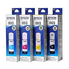 Bộ 6 Bình Mực Máy In Màu Epson L18050 (XANH - ĐỎ - VÀNG - ĐEN - ĐỎ NHẠT- XANH NHẠT)