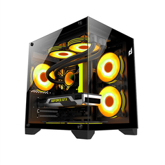 Case Vỏ máy tính EDRA ECS1503 - Black (MATX - NO FAN)