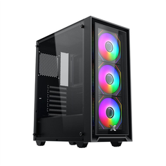 CASE XIGMATEK FLY II 3GF - EN44663 (ATX/Mid Tower/Màu Đen/3 fan vô cực)