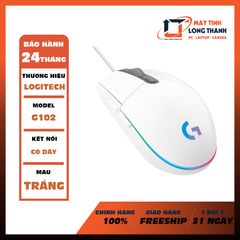 Chuột chơi game Logitech G102 Gen2 (USB/RGB/) - WHITE