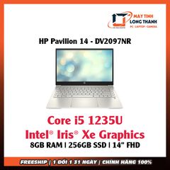 LAPTOP HP Pavilion 14 - DV2097NR Core i5 1235U 8GB 256GB 14 FHD Vỏ Nhôm Bạc