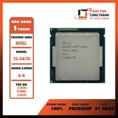 CPU INTEL I5-4670 TRAY Cũ
