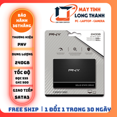 Ổ cứng SSD PNY CS900 240GB 2.5 inch SATA3 (Đọc 535MB/s - Ghi 500MB/s)