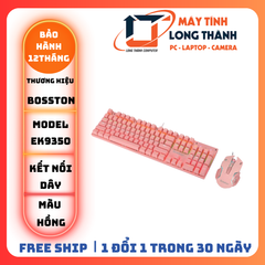 Combo bàn phím gaming mouse Bosston EK9350 PINK CBH4/2024 NO BOX