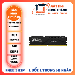 Ram Desktop Kingston Fury Beast (KF552C40BB-16) 16GB (1x16GB) DDR5 5200Mhz