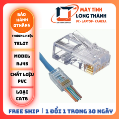 ĐẦU MẠNG RJ45 CAT 6E XUYÊN THẤU