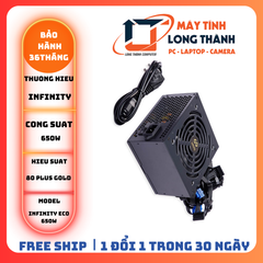 Nguồn Máy Tính Infinity ECO 650W (80 Plus/Active PFC/Single Rail)