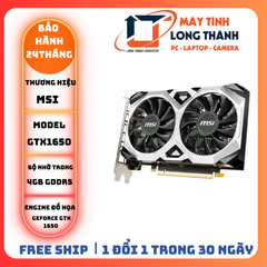 CARD MÀN HÌNH MSI GTX1650 Ventus XS 4GB CŨ