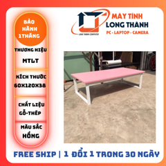 BÀN BỆT MẶT GỖ HỒNG NEW (60x120x38)