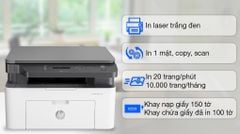 Máy in HP Laser Trắng đen đa năng In scan copy LaserJet 135a (4ZB82A)