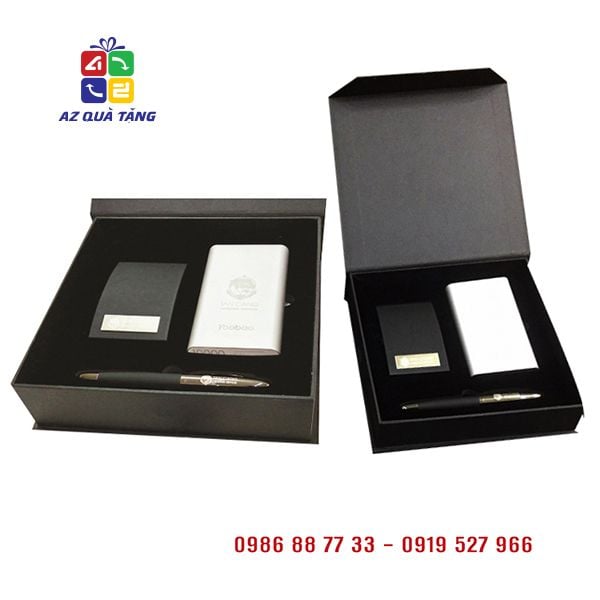 Giftset Pin Sạc + Bút ký + Namecard Tân Cảng