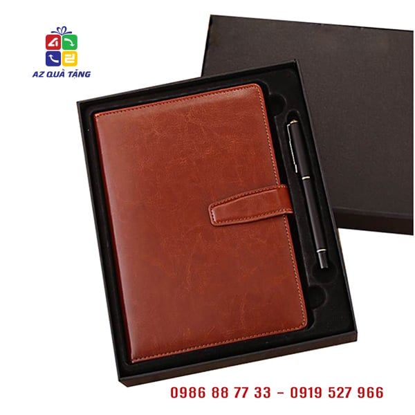Bộ Quà Tặng Bút Ký + Sổ Da 03