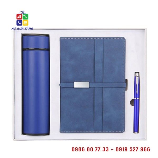 Giftset Bút Ký + Bình Giữ Nhiệt + Sổ Da 02
