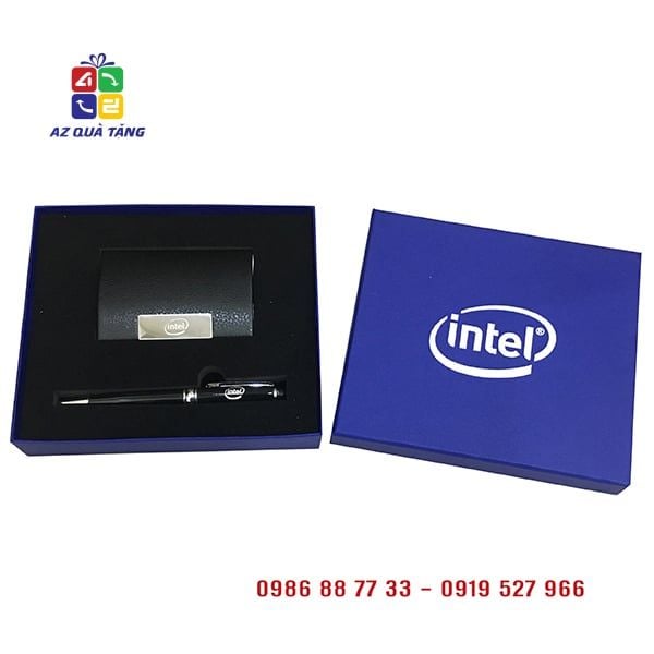 Bộ Quà Tặng Bút Ký + Namecard - Intel