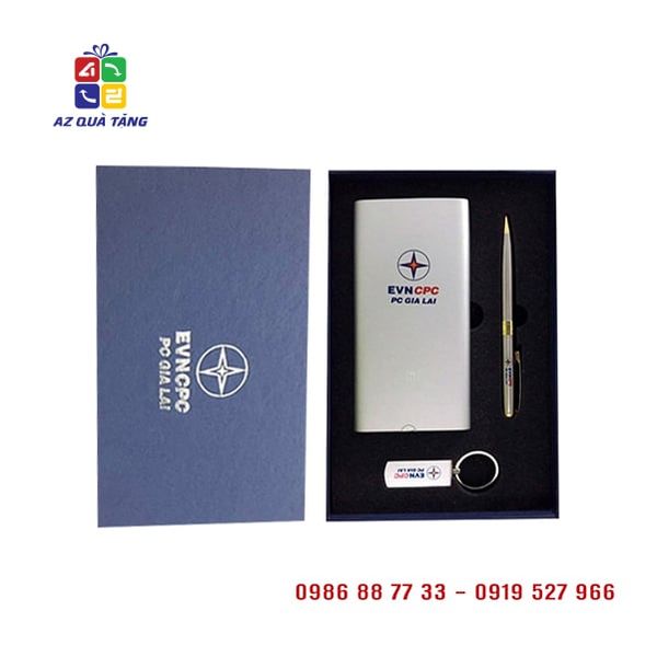 Giftset Usb + Bút Ký + Pin Sạc