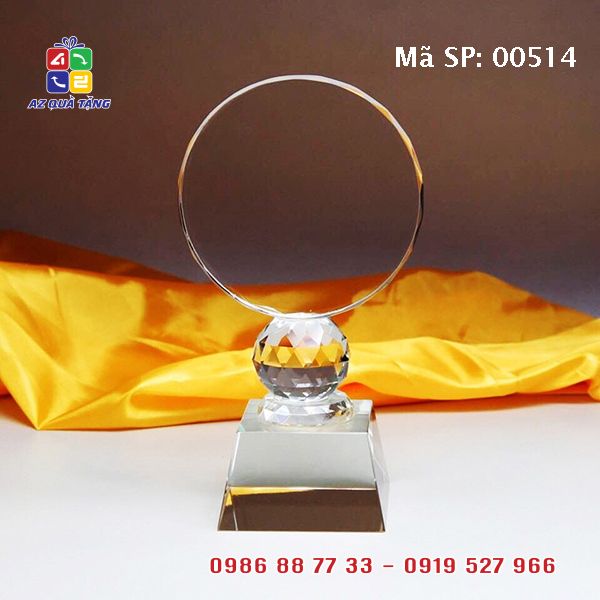 Biểu Trưng Pha Lê Mặt Nguyệt Thấp - 00514