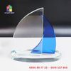 Biểu Trưng Pha Lê Thuyền Buồm Xanh - 00521