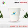 Cốc sứ trắng eo có chân