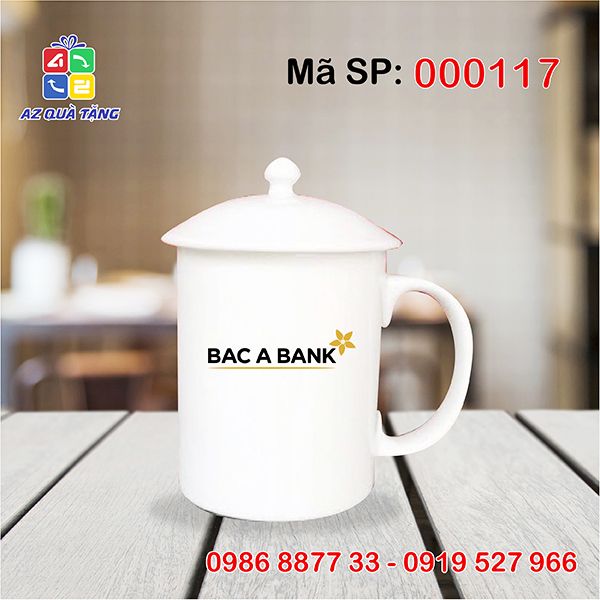 Cốc sứ C thấp có nắp