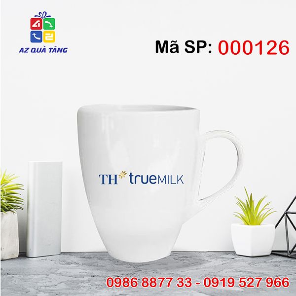 Cốc Sứ Trắng Latte