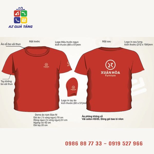 Áo Phông Không Cổ Xuân Hòa Funiture