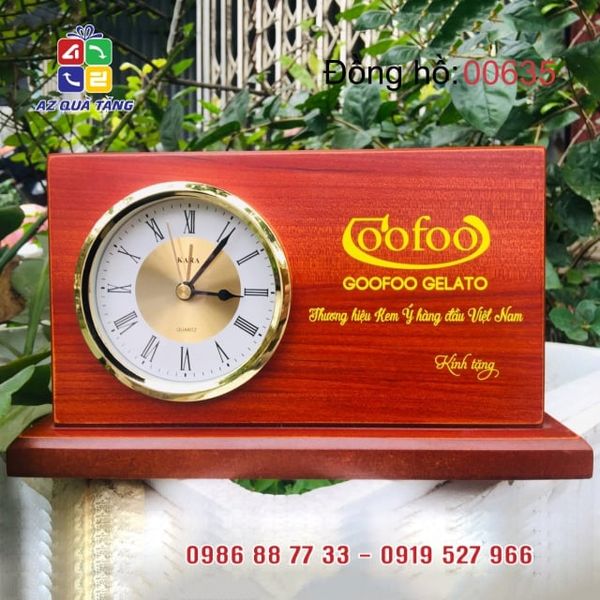 Đồng Hồ Gỗ Để Bàn  - 00635