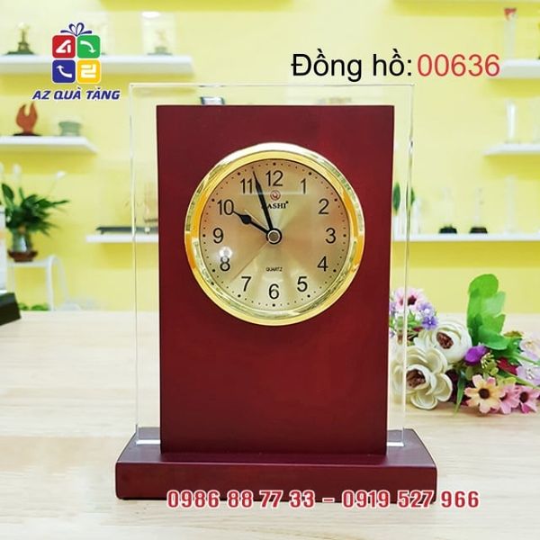 Đồng Hồ Gỗ Để Bàn  - 00636